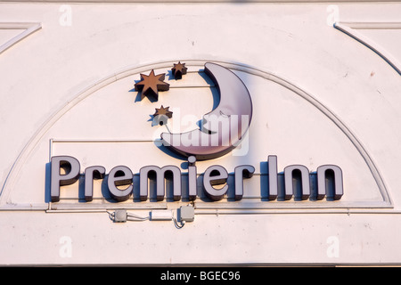 A 'Premier Inn hotel sign' Stock Photo