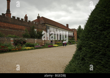 In the north east area of Hampton Court Palace in Surrey  is The Royal Tennis Court in which Henry VIII Played Real Tennis. Stock Photo
