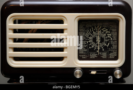 old radio receiver in a museum in Norway Stock Photo