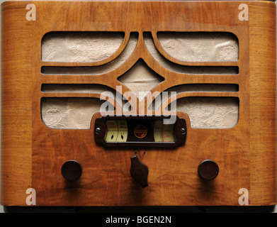 old radio receiver in a museum in Norway Stock Photo