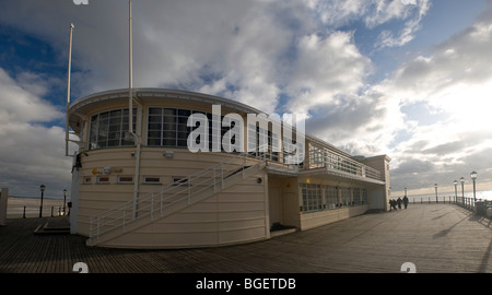 Art Deco building 'The Pier' nightclub at the end of Worthing Pier, West Sussex, UK Stock Photo