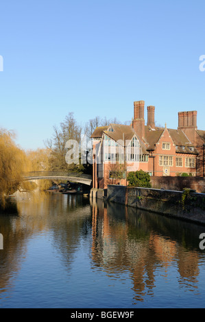 England; Cambridge; The Jerwood Library at Trinity Hall College in winter Stock Photo