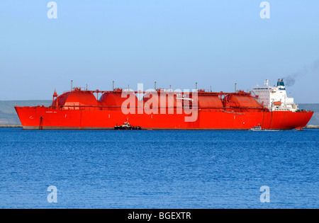 LNG tanker, 'Margaret Hill' a 50,700 tonne liquid natural gas tanker Stock Photo