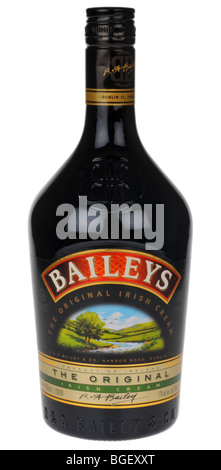 Baileys Irish Cream liqueur drink, bottle of Baileys Stock Photo