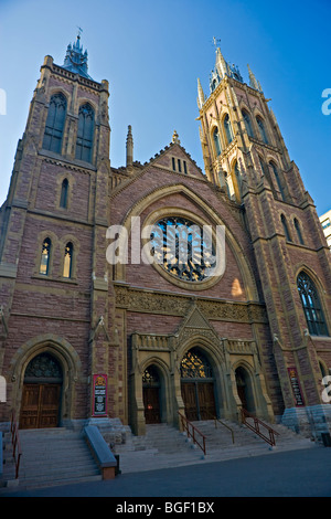 St James United Church, Eglise Unie St James, in Centre Ville, Montreal, Quebec, Canada. Stock Photo