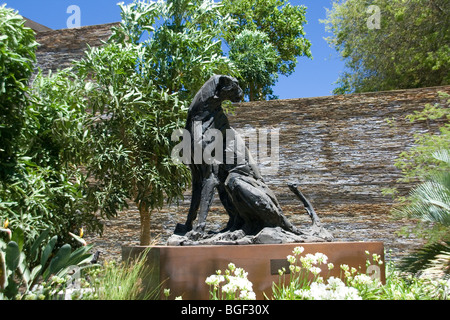 Modern art sculpture at Delaire Graff Estate South Africa Stock Photo