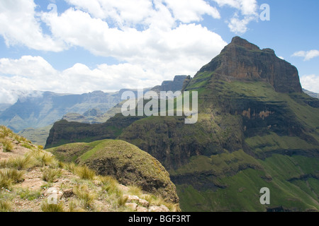 ukahlamba Drakensberg mountain Cathedral Peak Stock Photo