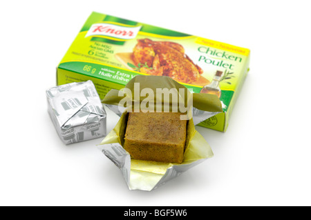 Bouillon / Chicken Stock Cubes Stock Photo