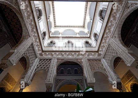 The Patio de las Muñecas (Court of the Dolls), Alcazar, Seville, Andalusia, Spain Stock Photo