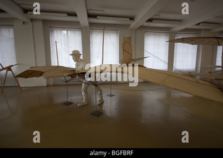 Early flying by the Wright Brothers in Deutsches Museum: Oberschleissheim Airfield - Bavaria, Germany Stock Photo