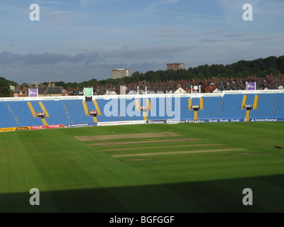 Empty Headingley carnegie stadium Yorkshire county cricket club Leeds UK Stock Photo