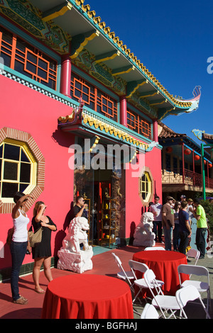 Chinese Architecture, Chinatown, Los Angeles, California, USA Stock Photo