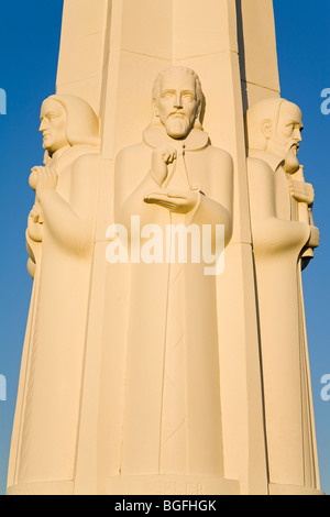 Astronomers Monument, Griffith Observatory, Hollywood, California, USA Stock Photo