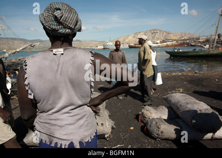 Port at Gonaives, Artibonite Department, Haiti Stock Photo