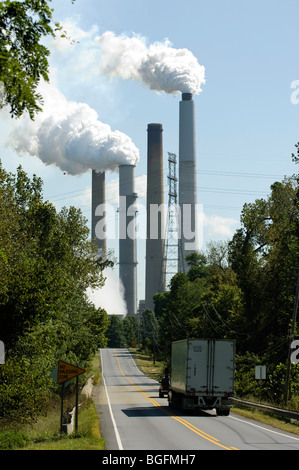 Kentucky Utilities Company Ghent Generating station power plant Stock Photo