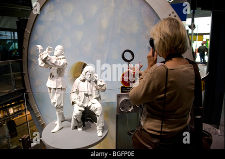 Lippershey's Telescope at Innovations of Glass Display Museum of Glass Corning New York Finger Lakes Region Stock Photo