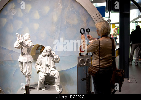 Lippershey's Telescope at Innovations of Glass Display Museum of Glass Corning New York Finger Lakes Region Stock Photo