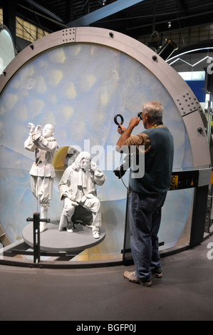 Lippershey's Telescope at Innovations of Glass Display Museum of Glass Corning New York Finger Lakes Region Stock Photo