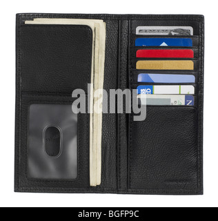 Billfold credit card holder wallet Stock Photo