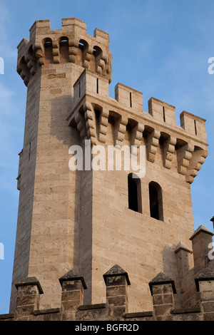 Almudaina Palace Walls, Palma de Mallorca, Spain Stock Photo