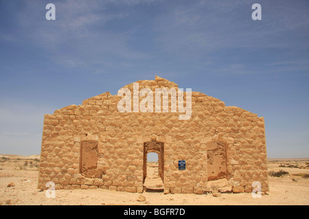 Israel, Negev, remains of the Turkish built village Auja alHafir Stock