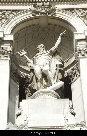 Statue of Poseidon , Tower HIll, London Stock Photo