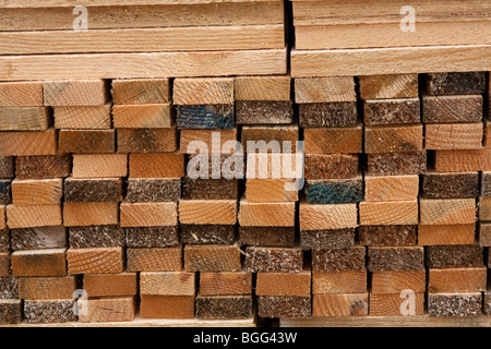 Wood and fencing supplies Stock Photo