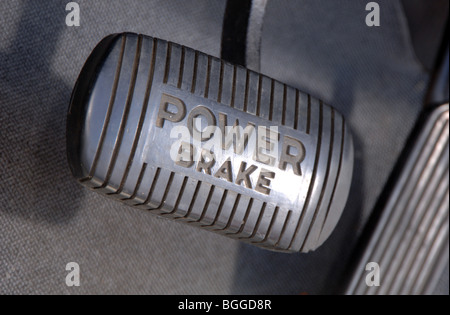 55 Chevy Bel Air Convertible, 50s American icon, power brake pedal Stock Photo