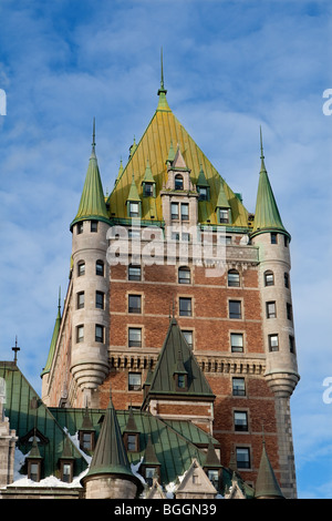 The Chateau Frontenac grand hotel, one of the most popular attractions in Quebec City Stock Photo