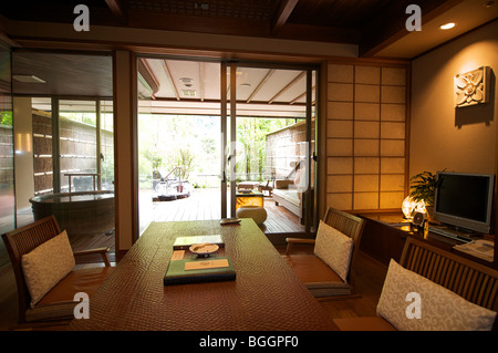 Hakone Ginyu. Traditional Japanese ryokan and spa. Hakone, Japan. Guest accommodation Stock Photo