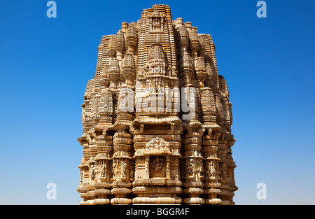 inside the Chittorgarh fort aera in rajasthan state in india Stock Photo