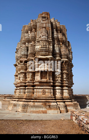 inside the Chittorgarh fort aera in rajasthan state in india Stock Photo