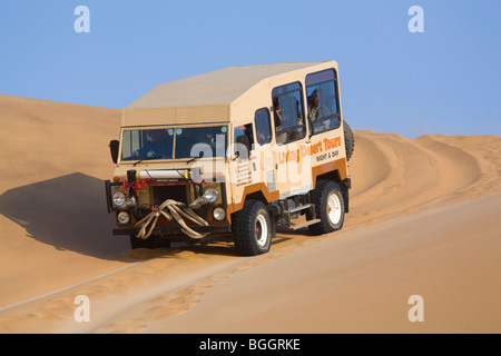 Adventure safari in the dunes, Namib Desert, Namibia Stock Photo