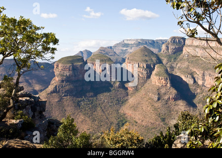 Three Rondawels in the Drakensberg, mpumalanga region of south africa Stock Photo