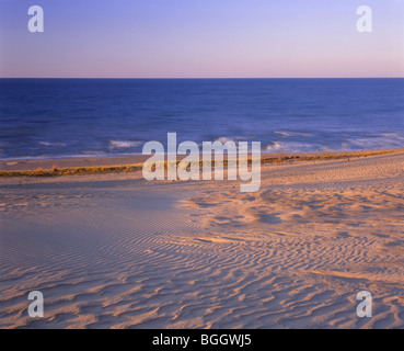 INDIANA - Patterns in the sand on Mount Baldy a sand dune on the shores of Lake Michigan in Indiana Dunes National Lakeshore. Stock Photo