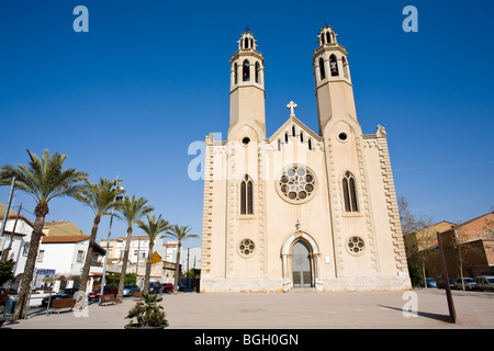 iglesia parroquial de Sant Pau i Sant Pere. Stock Photo