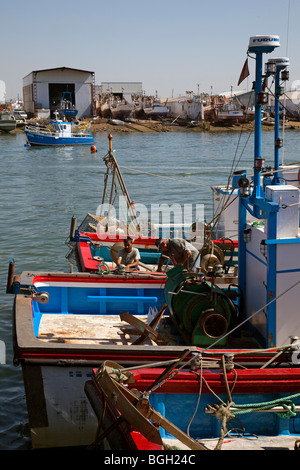 Puerto Pesquero de Isla Cristina, Huelva, Andalucía, España Fishing port of Isla Cristina, Huelva, Andalusia, Spain Stock Photo