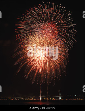 Firework display Stock Photo