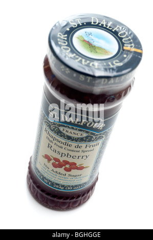 Jar of St Dalfour Raspberry jam Stock Photo - Alamy