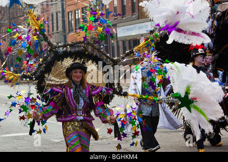 2010 Mummers Parade in Philadelphia, Pennsylvania Stock Photo