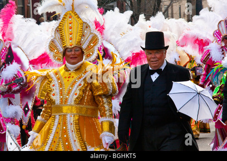 2010 Mummers Parade in Philadelphia, Pennsylvania Stock Photo