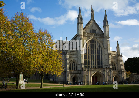 Winchester Cathedral Hampshire England UK Stock Photo