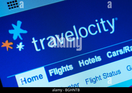 Travelocity website Stock Photo