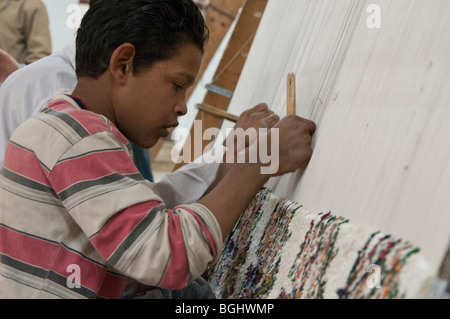 El Sultan Carpet School near Cairo, Egypt, Africa Stock Photo