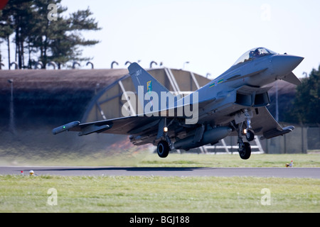 RAF Typhoon at RAF Leuchars Airshow 2009, Fife, Scotland Stock Photo