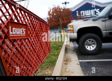 A Lowes home improvement retail store.  Stock Photo