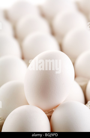 large white egg whites of eggs. Stock Photo