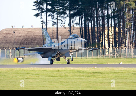 RNLAF F-16 at RAF Leuchars Airshow 2009, Fife, Scotland Stock Photo