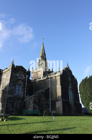 Largo and  Newburn Parish Church Upper Largo Fife Scotland   December 2009 Stock Photo