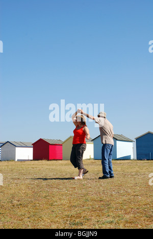 Mature couple dancing Stock Photo